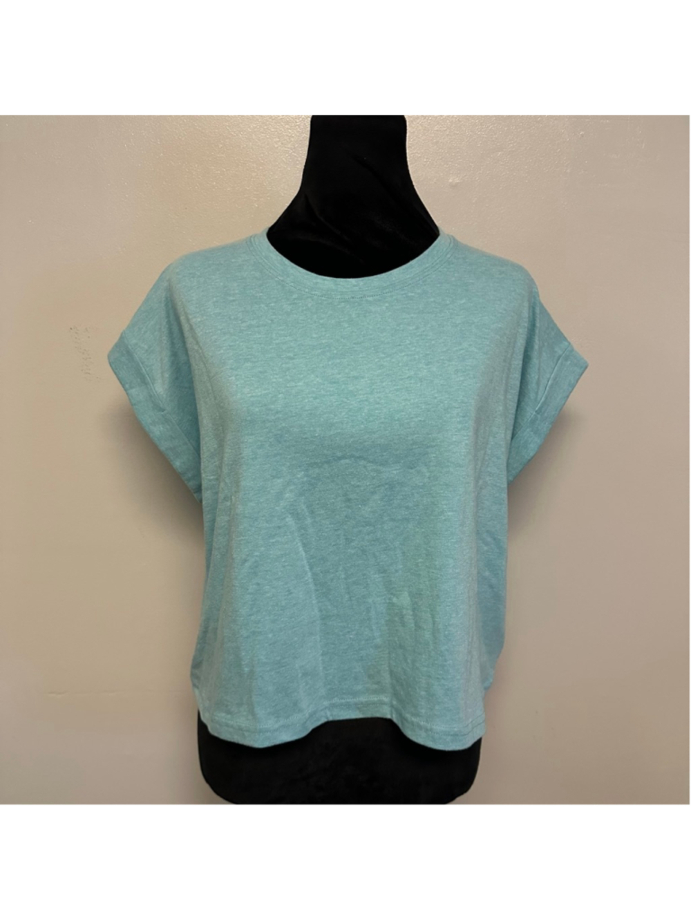 ZENANA Teal Short Sleeve Tee Women’s Large Oversized Boxy